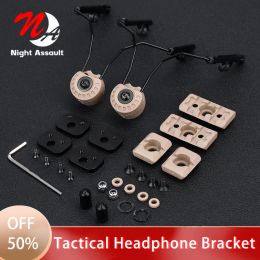 Lichten Comtac Sordin Tactical Headset Bracket 360 ° Pas de snelle headset railophanging Adapter Mount MSA C2 helmaccessoires aan