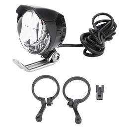 Lumières de cyclisme 2 en 1, klaxon de vélo, phare LED pour vtt, lampe avant lumineuse, Spot lumineux, klaxon de Scooter, ensemble de lumière et de klaxon