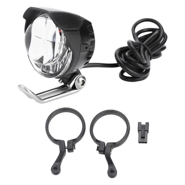 Luces Ciclismo 2 en 1 Luz de bocina Bocina de bicicleta Luz LED frontal MTB Bicicleta Delantera Lámpara brillante Punto de luz Bocina Luz de scooter y juego de bocina