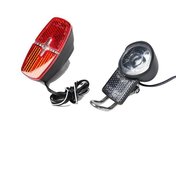 Luces Ebike luz LED 6V 3W bicicleta eléctrica faro luz trasera luz delantera para Bafang BBS02B bbs01b tsdz2b tsdz2 BBSHD Motor de accionamiento medio