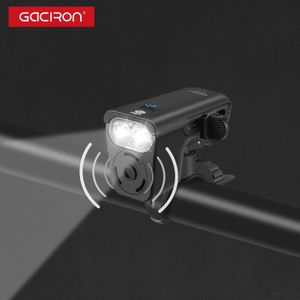 Verlichting Gaciron V18 Multifunctionele fietshoorn met licht Verlichtingshoorn 2 in 1 fietslicht 4 werkmodi Fietsaccessoires