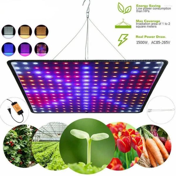 Luces de cultivo de luces LED Panel LED Spectrum Full 1000W Lámpara Phyto AC85265V EU/EE. UU./Reino Unido/Au Plug para plantas de carpas interiores Crecimiento