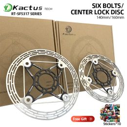 Lichten Kactus Tech Ultralight Bicycle Disc Brake Rotor 140/160 mm Efficiënte warmte -dissipatie 6 bouten/middenvergrendeling Float rotorfietsonderdelen