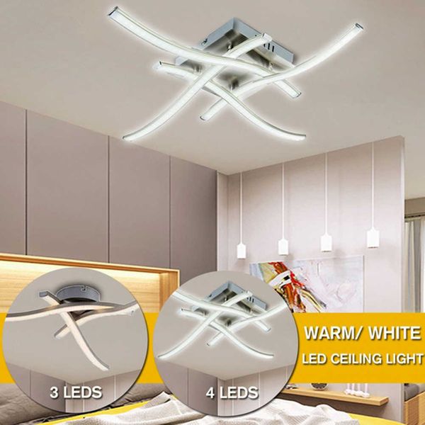 Verlichting LED-plafond Lage warmtestraling met lange levensduur AC 85-265V Gevorkte moderne lamp Keuken Slaapkamerverlichting 0209