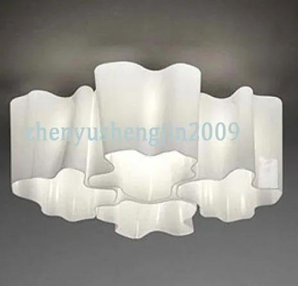 Lumières Logico plafonniers Lounge Living Plafond Lampe de lait de lait de lait 4 têtes Twist Lampe Tadruple Nested plafond