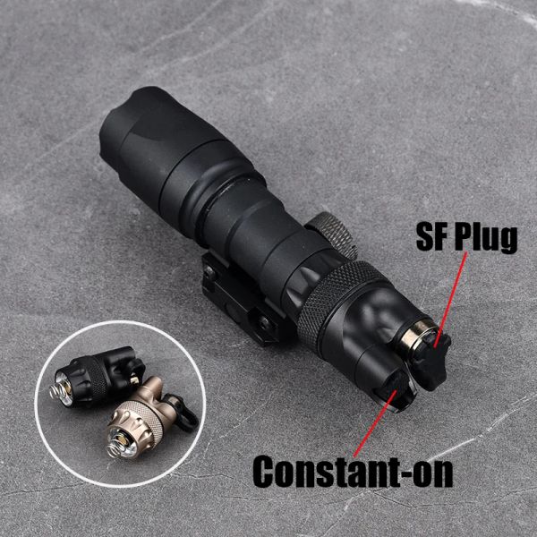 Lumières M600 SF Couvre-queue de lampe de poche M300 M300 Capeur de queue Tactical Lampe de poche Interrupteur de commande de remplacement de queue SF Bouton constant