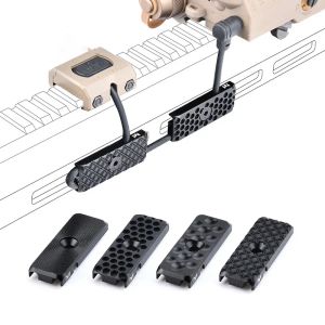 Lights Military 3PCS / Set Metal CNC Tactical AccessOry Mlok KeyMod Wire Guide Système AirSoft Arme Rail Guélet Hand Guard Tail Fixe
