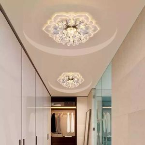 Lumières moderne cristal plafonnier fleurs pour couloir salon lampe chambre cuisine blanc/blanc chaud/coloré 9 W LED 0209