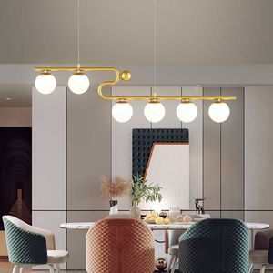 Lichten moderne magische bonen witte glazen bal plafond hanglamp voor eettafel woonslaapkamer nieuwe keuken hangende verlichting armatuur 0209