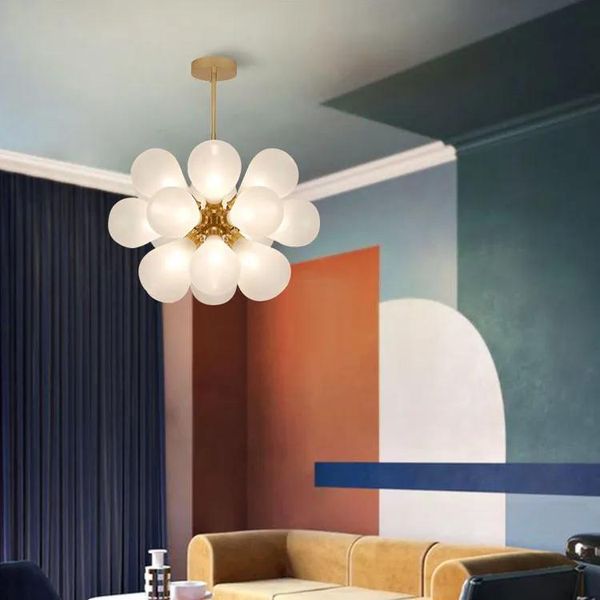 Lights Nordic Glass Bubbles Parlour LED Pendant Light Loft Deco Hotel Hall Bedroom Dining Room Spussion Lampe