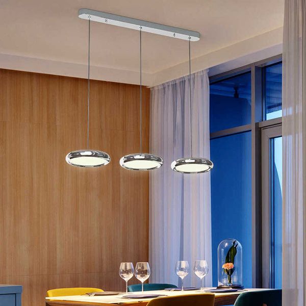 Luces Nordic Single Head Comedor Lámpara de techo para bar Sala de estar Cocina Lámpara colgante Lámpara colgante de aluminio Accesorios de iluminación LED 0209