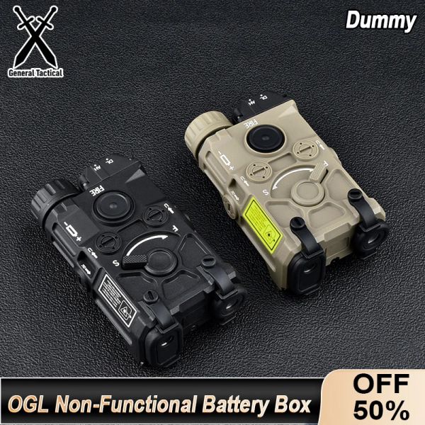 Luces Nylon Plastic OGL Batería Battery Battery Juguete Dummy Juguete para Airsoft Táctico Equipos de ferrocarril de 20 mm Cosplay de arma de arma de cosplay