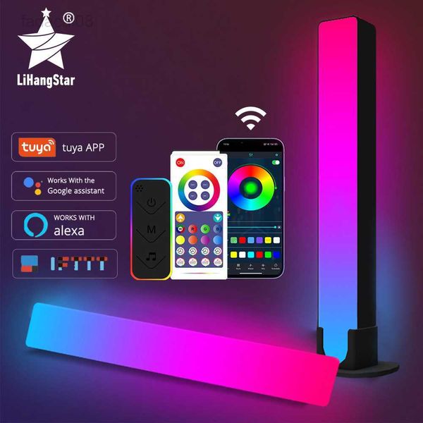 Lumières RGB Smart LED Bar WiFi Bluetooth Fond d'écran Atmosphère Musique Sync TV Mur Ordinateur Jeu Chambre Veilleuse HKD230704