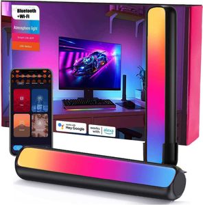 Lights Smart Wifi RGB LED Bars Night Light with Bluetooth APP Control Music Sync Backlights for Gaming TV Room Decoration Lamp HKD230704