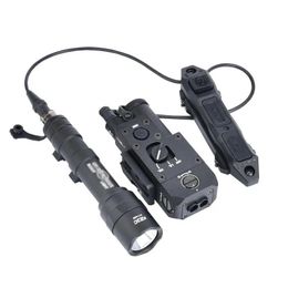 Lumières tactique Airsoft tout métal Surefir M300C M600U CQBL Mod PLHV2 lampe de poche avec double interrupteur de fonction LED arme de chasse lumière Laser