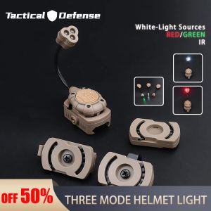 Lights Tactical Airsoft Casque Light Princeton Softair Fast Mich MOLLE LAMPE LAMPE BLANC LECT VERT ROUGE IR IR LED UTDOOOR SURVIAL Arme
