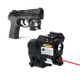 Luces envío gratuito táctico compacto pistola luz de lámpara de lámpara de pistola Combo rojo láser mira picatinny mini lanterna glock 17 19