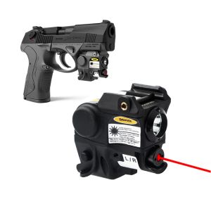 Lichten gratis verzending tactische compacte pistola pistool lichte zaklamp combo rood groen laser zicht picatinny rail mini lanterna glock 17 19 19