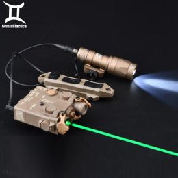Lichten tactische dBala2 rood stip zicht op groene laser m600 m300 zaklamp licht luchtsoft accessoires met dubbele externe drukschakelaar
