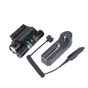 Lichten tactische LED -zaklamp groen rood laser zicht voor 20 mm 11 mm rail zwabriol lantagel licht lanterna airsoft picatinny licht