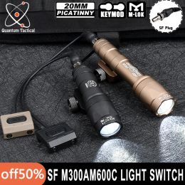 Lights Tactical M300 M600 Surefir Plearfle Lampy Remote Mod Bouton Pression Interrupteur Set Wadsn M300A Scout Light M600C Spotlight Mod Bouton