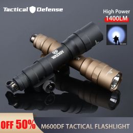 Lichten Tactical Surefir M600 M600DF 1400 Lumen Hunting FlashlingHt Weapon Scout Light voor 20 mm Picatinny Rail Airsoft AR15 Accessoires