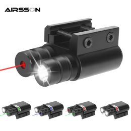 Lights Tactical Arme Gun Light Laser combo rouge vert bleu laser à vue Laser Pun de poche stroboscopique Lumière pour le pistolet de fusil Light