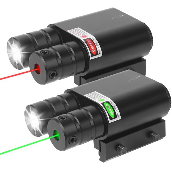 Lumières arme tactique pistolet clair rouge vert bleu viseur laser pistolet extérieur lampe de poche rouge Viete laser vert rouge pour rails de 20 mm