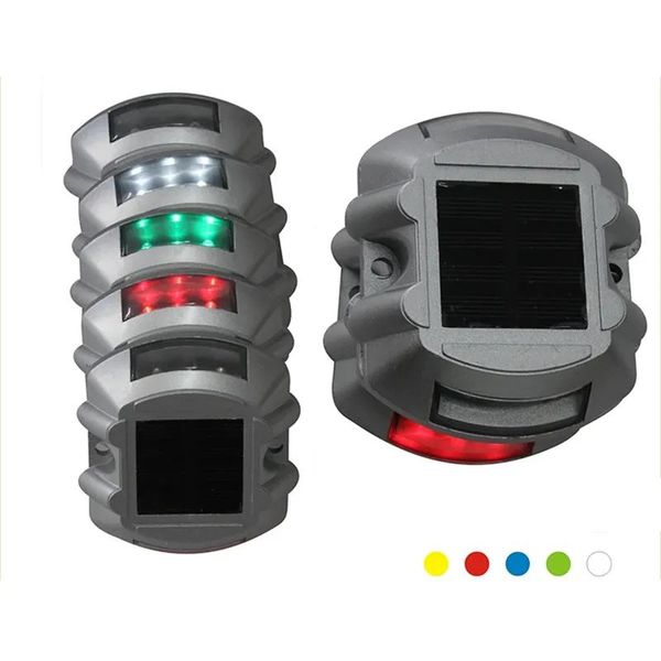 Luces Umlight1688 Solar LED impermeabilizante Vía solar Dock Dock Step Road Yard de 6 colores Lámpara de ruta al aire libre