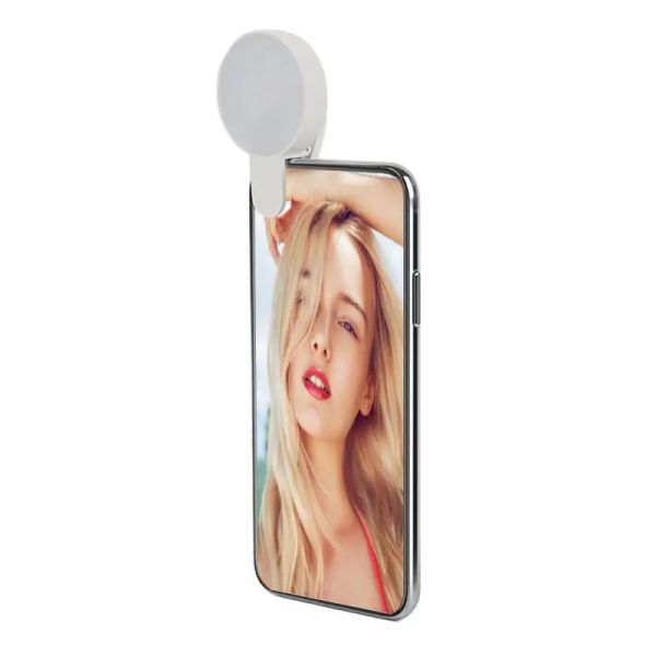 Lights Universal Selfie Phone Phone Mobile Phone Lens Portable Flash Ring LEDS CLING LUMINENT RING CLIP pour iPhone 8 7 Plus Samsung Xiaomi