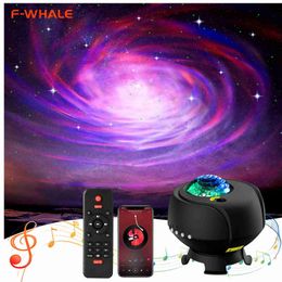 Lights Universe Galaxy Star Bluetooth LED Light Starry Sky Projector Night Lamp Room Decor Kids Kerst Verjaardagscadeau HKD230704