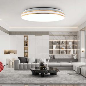 Lichten Vipmoon 24W LED plafondlampen ingebed oppervlak gemonteerd paneellicht voor slaapkamer woonkamer moderne energiebesparende ronde ronde kroonluchter 0209