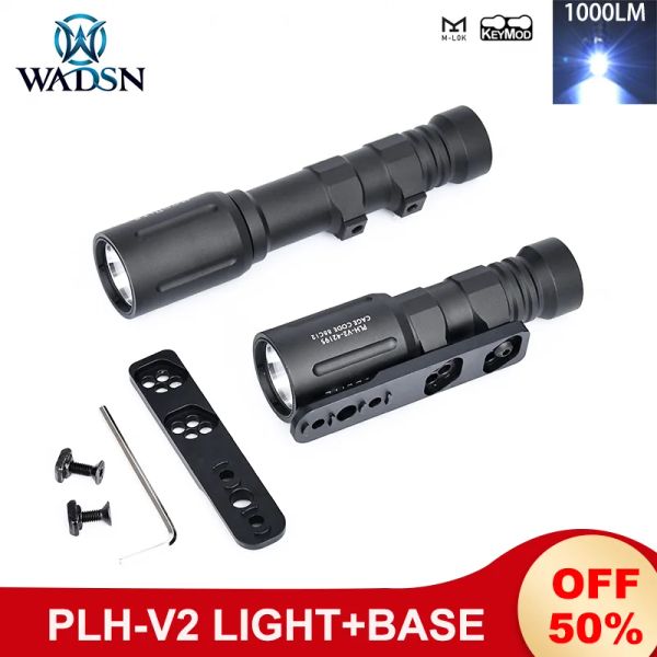 Lights WADSN MODLIT PLHV2 Lampe de poche 1000 Lumen High Power Spotlight Mount PLHV2 CAPE DE TAILLE ARRÈS