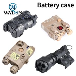 Lights Wadsn Tactical Battery Case MAWL C1 + PEQ15 DBALA2 NGAL L3 Batteries factices Boîte de rangement FIT 20 mm Picatinny Rail Airsoft Hunting