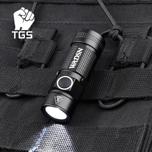 Lumières Wadsn Tactical LED Lumière pour casque mini lampe de poche Scout stroboscopique avec porte-pinceau Mount Picatinny Rail Military Casque Military