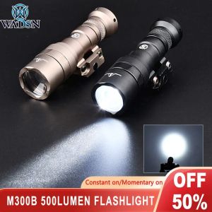 Lichten wadsn tactische m300 m300b Mini Scout Light Tactical Flashlight Rifle M300C wapenlicht LED zaklamp Fit 20mm Picatinny Rail