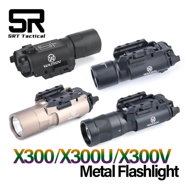 Lights WADSN Tactical SF X300U X300 Ultra X300V Metal Pistol Scout Light Fit 20 mm Picatinny Airsoft Arme Gun Strobe Lampe de poche