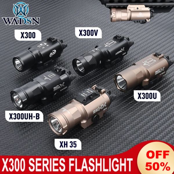 Lights WADSN X300 Set X300U XH35 x300UHB SCOUTlight Tactical X300V stroBE LED Pistolet Torle Dual Fonction Interrupteur