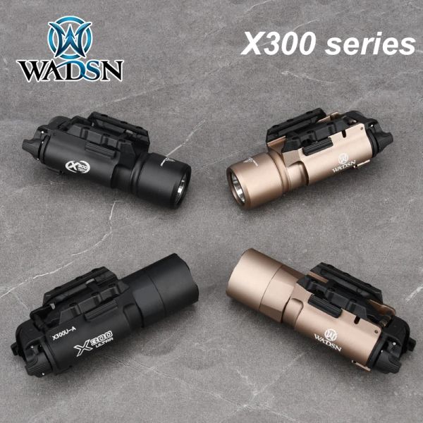 Lights WADSN X300U Surefir x300 Ultra Tactical Hanging Pistol Scout Light Airsoft Arme Gun Fashle Lampe à double fonction constante