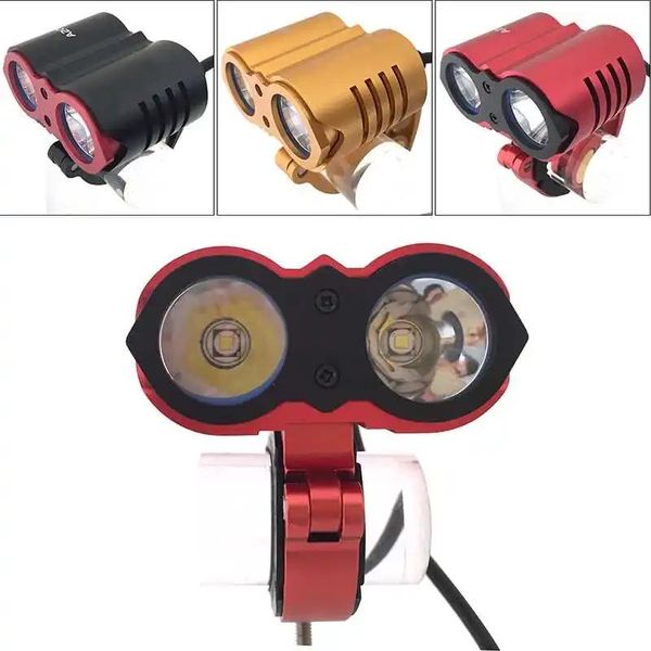 Verlichting WasaFire Mountainbikelicht 2x XML T6 LED Fietslicht Voorlamp 7000lm Lamp Waterdicht Lanterna Zaklamp Fietskoplamp