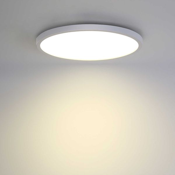 Lumières étanches à lampe de plafond moderne Haute transmission Lampe à lampe à la lumière du jour Mount de porche de salon de chambre à coucher 2400lm 24W 0209