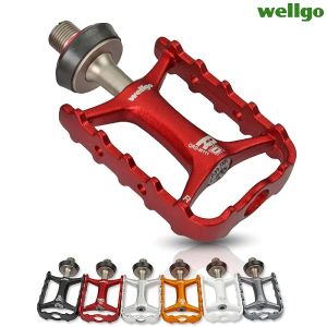 Lichten Wellgo Originele M111 Quick Release Nonquick Release Bicycle Pedalen Road Bike Ultralight Pedal MTB Cycling Lager Pedals