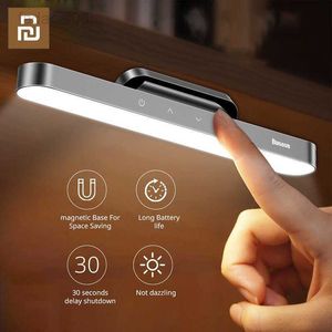 Lichten XIAOMI Baseus Magnetische Tafellamp Vertraging Slaapzaal Leeskast LED Bureaulampen USB Oplaadbaar Slaapkamer Nachtlampje HKD230704