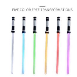 Lightsaber Toys for Children Sabre Oyuncak Luminous Jedi Sabre Laser Sword Light Up LED flitsende lichtstickgloed in de Dark245V