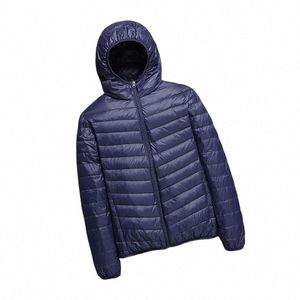 Doudounes légères Vestes pour hommes Printemps Nouveau manteau matelassé ultraléger à capuche pour l'hiver chaud Manteaux légers Puffer u9i7 #