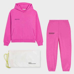 Lichtgewicht Sweatshirts Hoodies Hoodies Track Broek Joggers Dames Trainingspakken Tweedelige Sets Sweatpants Franse Terry Sweatsuits 211218