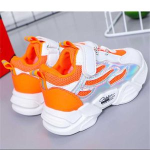 Zapatillas ligeras para niños, zapatillas deportivas para correr de malla blanca y verde para niños y niñas, zapatillas informales transpirables para niños, zapatillas de Tenis para bebés G1025