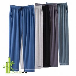 Pantalon de pyjama en tricot ultra-doux en fibre de bambou pour hommes légers en viscose pour hommes Pantalons de salon Vêtements de nuit pour hommes Slee Wear k0K1 #