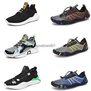 Zapatos ligeros para hombre, deportivos, transpirables, informales, blanco, negro, azul, moda juvenil, zapatillas de deporte para correr, Color Four817653