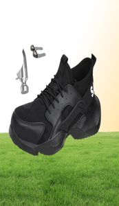 Chaussures de travail de sécurité en acier léger Men039 Chaussures Puncture Proof Indestructible Sneakers Boots Boots Boots Footwear 2932120